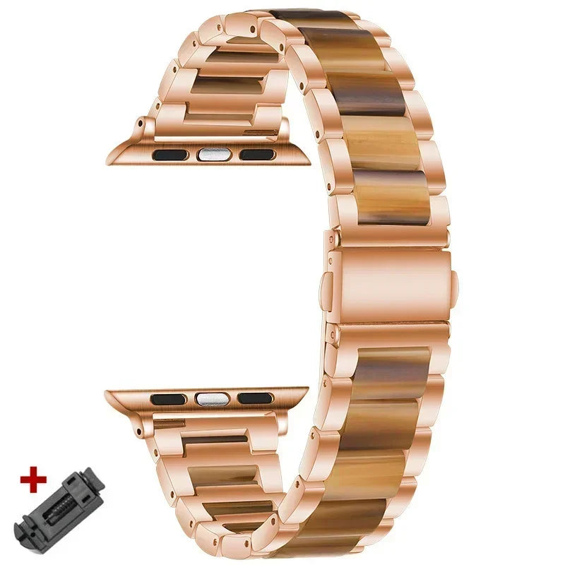 Women Resin band for Apple Watch Ultra 3 2 49mm 11 10 42mm 46mm 9 8 41mm 45mm Luxury band for Apple Watch 6 5 SE 40mm 44mm Band