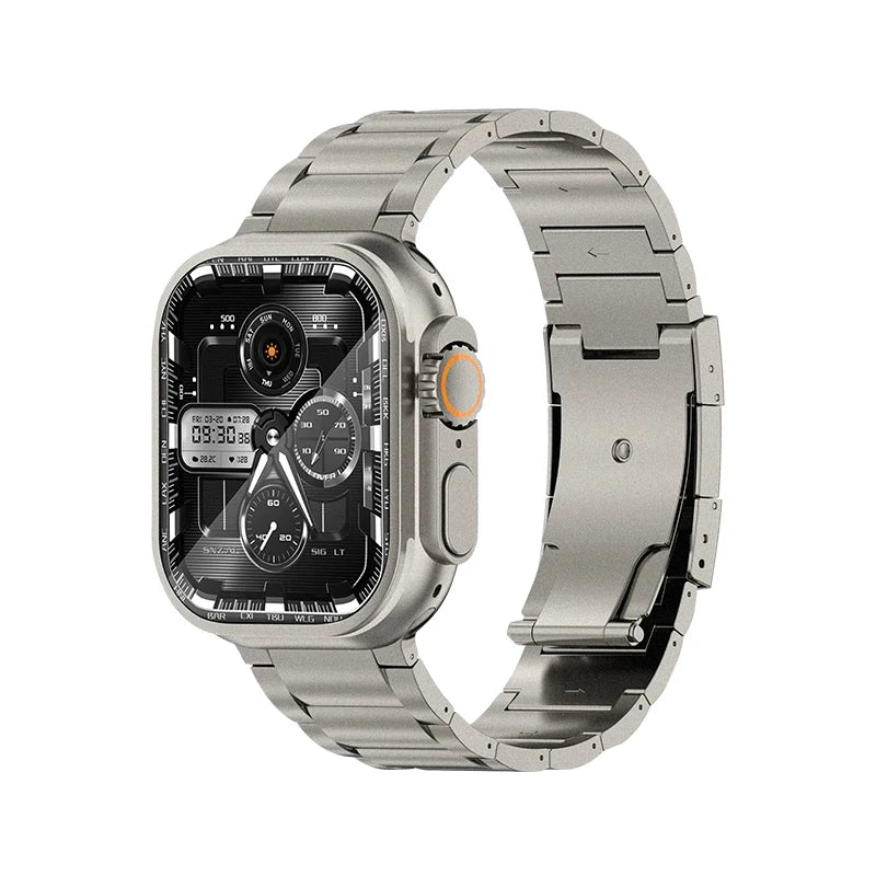 Luxury Titanium Alloy band For Apple Watch Ultra 2 10 9 8 7 6 5 metal band For Apple Watch 38mm 40mm 41mm 42mm 45mm 46mm 49mm