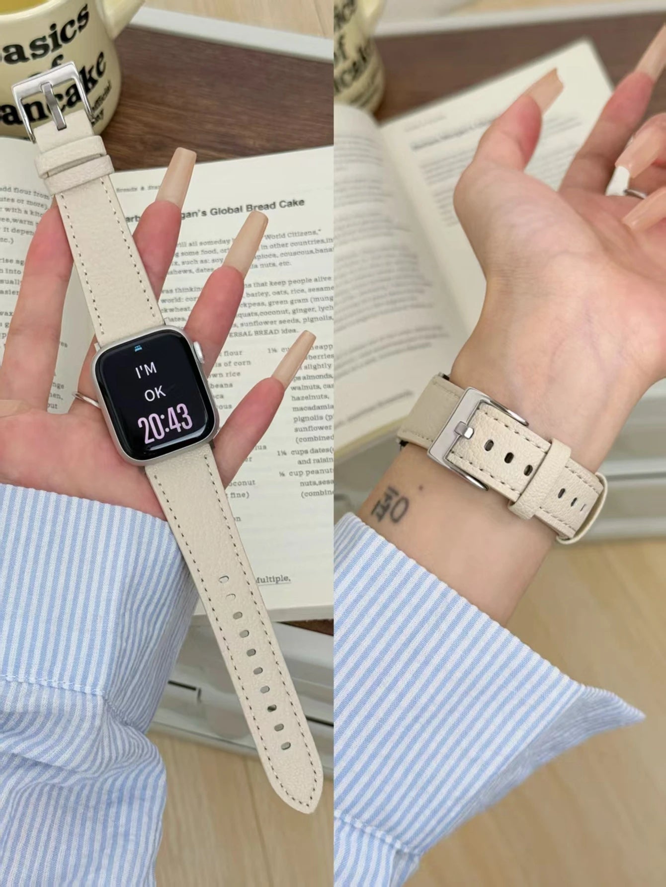 Leather Loop For Apple Watch band For Women Sport Correa 38mm 40mm 41mm 42mm 44mm 45mm 46mm 49mm , band For Apple Watch