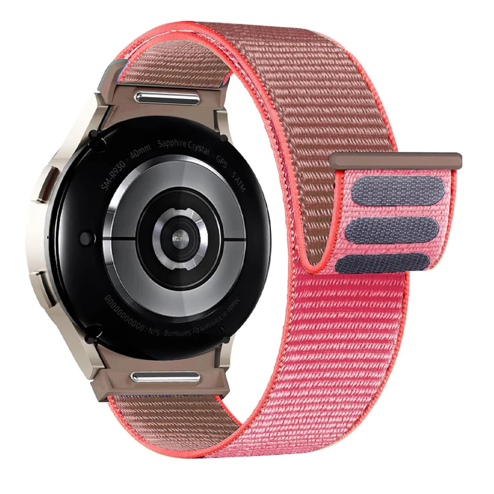 No gaps Band For Samsung Galaxy Watch 7 6 FE 4 Classic 5 pro 44mm 40mm 47mm 45mm Nylon Loop bracelet correa Galaxy Watch 7 Strap
