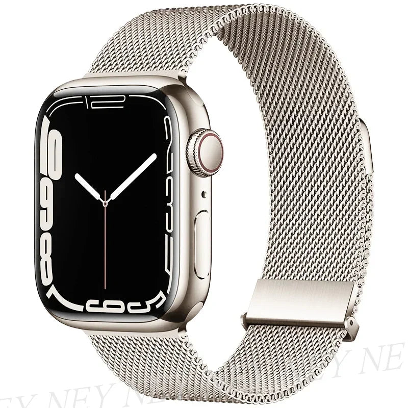 Milanese Loop band For Apple Watch band Ultra 2 49mm 46mm 45mm 44mm 41mm 38mm 42mm Stainless Steel metal Apple Watch Series 10 9 8 7 6 5 4 3