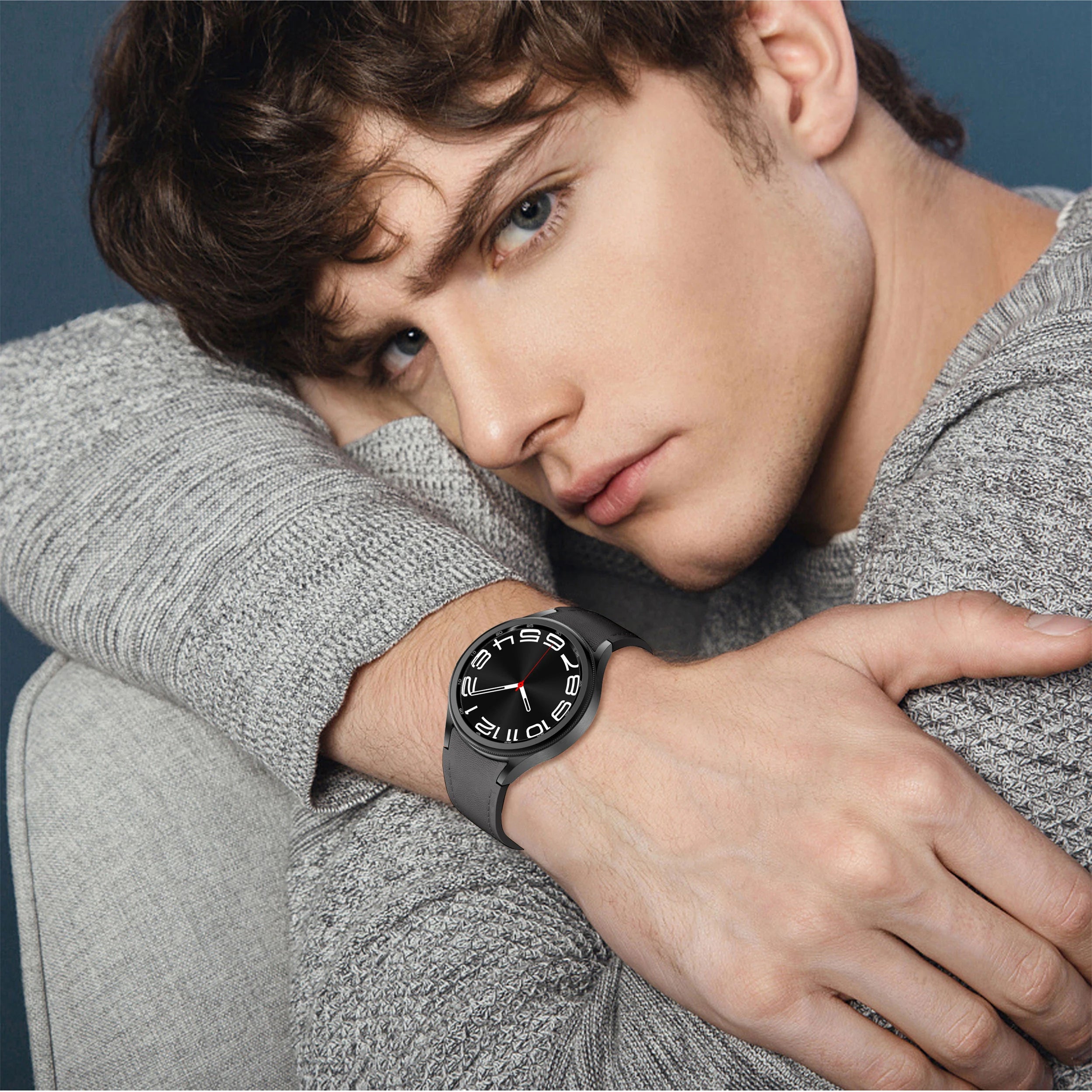 Genuine Leather+silicone Strap for Samsung Galaxy Watch 6 5 7 44mm 40mm 20 Bracelet Galaxy Watch 6 4 Classic 47mm 46mm 43mm 42mm