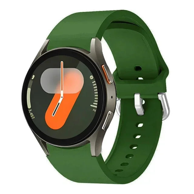 Original Silicone Strap For Samsung Galaxy Watch 7/6/5/4 44mm 40mm 5 Pro Sports Bracelet Galaxy Watch 6 4 Classic 47mm 43mm Band