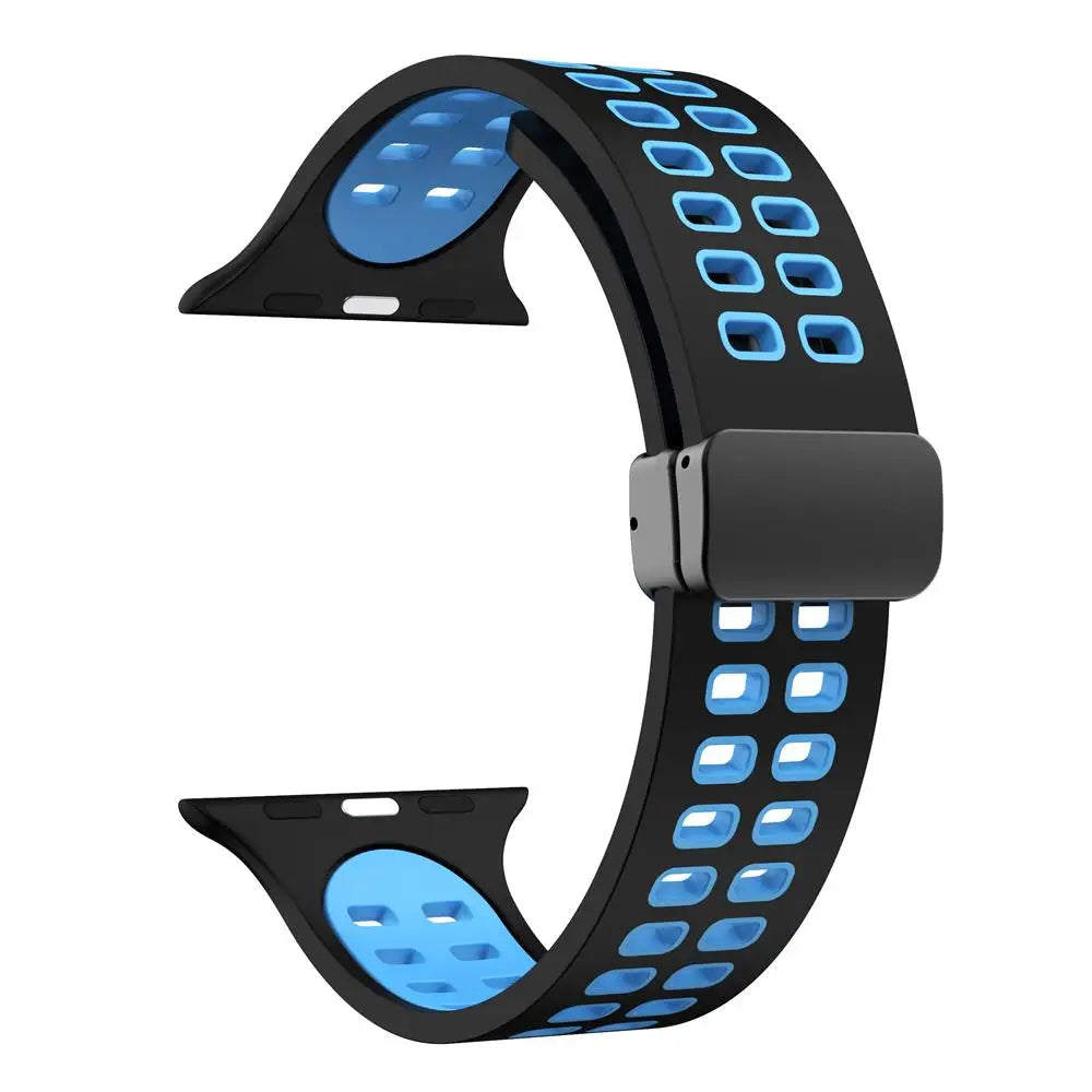 band For Apple Watch band 44mm 45mm 49mm 41mm 40mm 38mm Magnetic buckle Silicone band Apple Watch Series 7 5 3 6 SE 8 Ultra 2 9