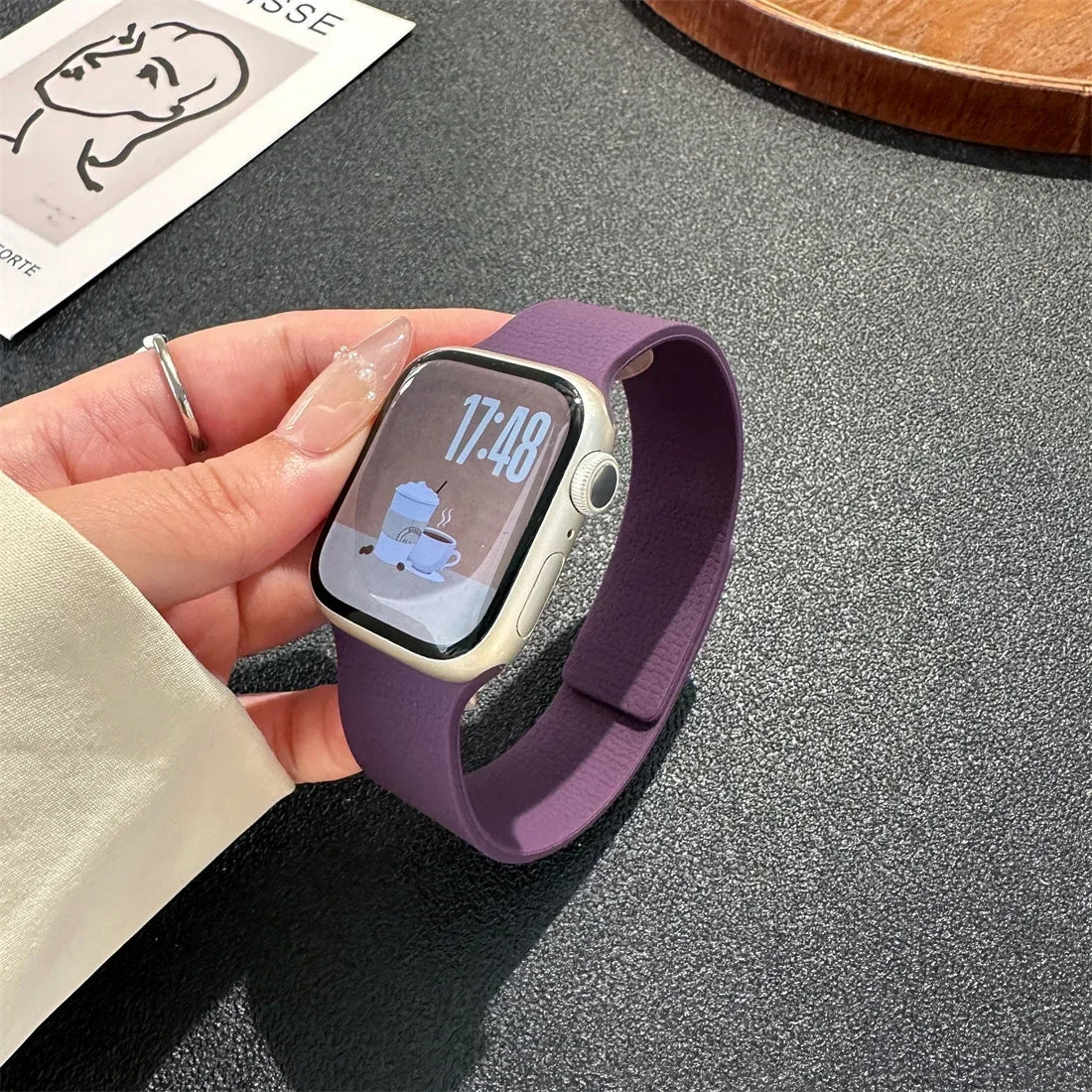 New silicone magnetic band for Apple Watch Ultra 2 49mm 45mm 42mm 40mm 46mm 38mm 41mm sport band Series 10 9 8 7 6 5 4 3 SE band