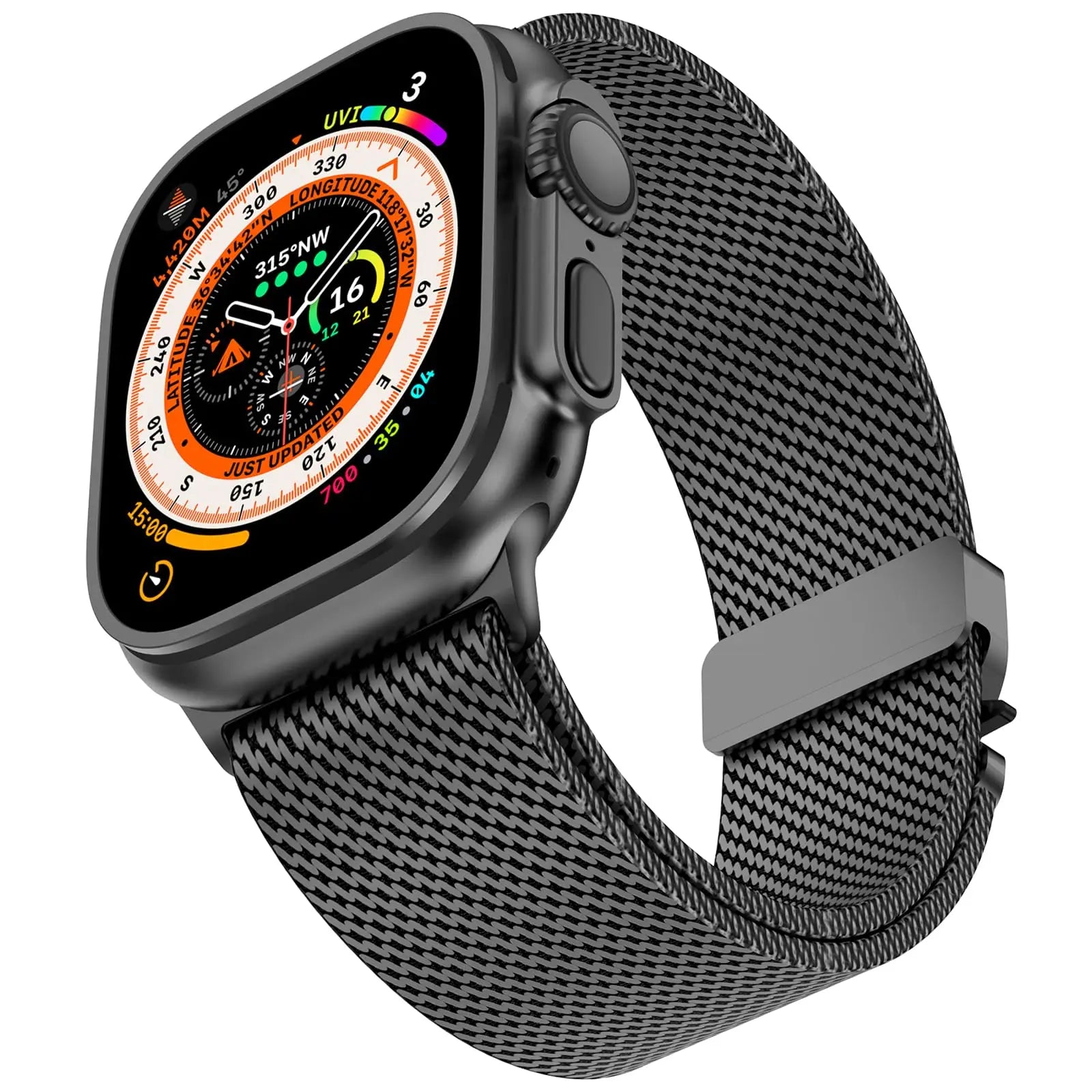 Milanese Mesh Loop for Apple Watch band 49mm 46mm 45mm 44mm 42mm Stainless Steel metal band for Apple Watch Series 10 9 8 7 Ultra 2