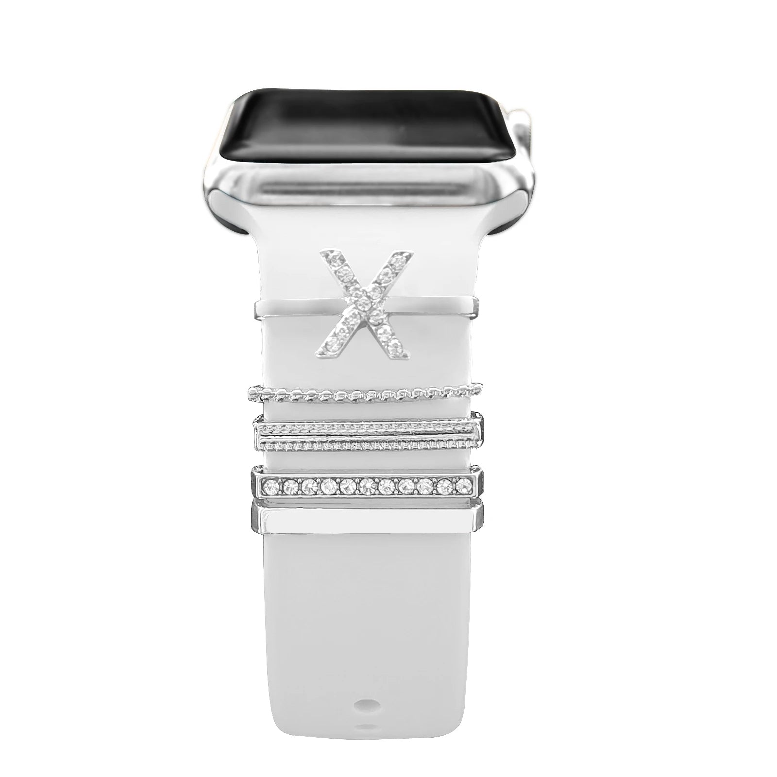 Decoration For Apple Watch band Series 8 7 6 5 4 SE 9 Accessories Diamond Jewelry Charms for Samsung Huawei watch fit 3 band