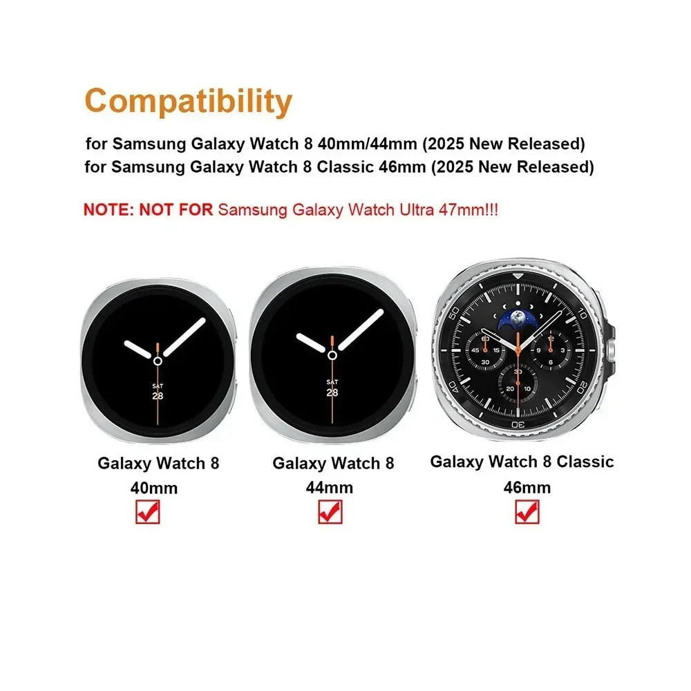 Magnetic Loop Strap for Samsung Galaxy Watch 8/8 Classic Sports Silicone Replacement Bracelet 46mm 40mm 44mm No Gaps WatchBand