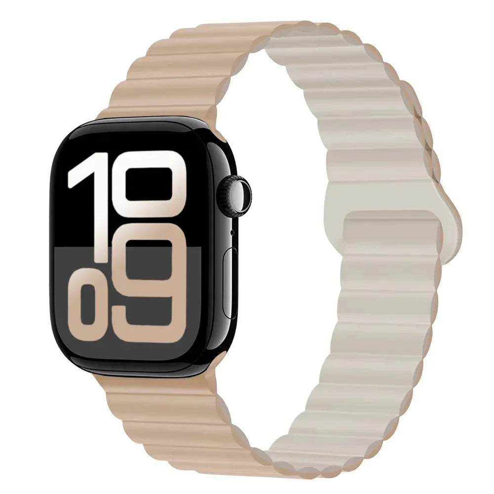 Silicone band for Apple Watch Ultra 3 2 1 49mm 11 10 42mm 46mm Magnetic band for Series 9 8 7 6 5 4 SE3 41mm 45mm 44mm 40mm