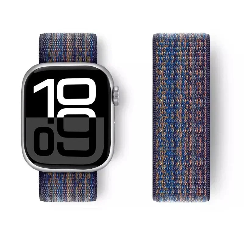 Nylon Loop For Apple Watch band 44mm 40mm 45mm 41mm 42mm 38mm 45mm sport band Apple Watch Series 9 8 7 SE 6 5 3 Ultra 2 49mm band