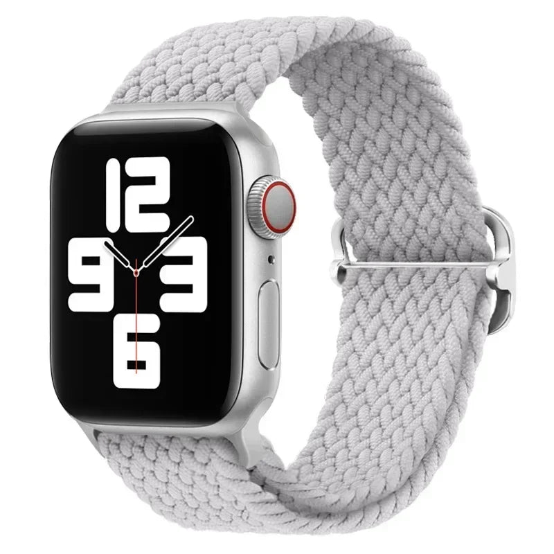 Nylon band for Apple Watch Ultra 2 band 49mm 40mm 44mm 41mm S10 46mm Elastic Braided Loop band Apple Watch Series 9 8 7 6 SE 5 4
