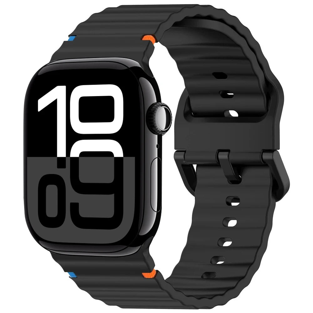 Silicone band for Apple Watch 10 band 46mm 42mm 45mm 44mm 40mm 41mm 38mm Correa band Apple Watch Series 9 8 7 6 SE Ultra 2 49mm