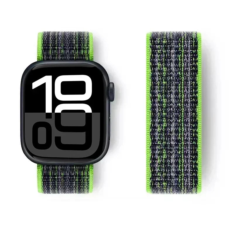 Nylon Loop For Apple Watch band 44mm 40mm 45mm 41mm 42mm 38mm 45mm sport band Apple Watch Series 9 8 7 SE 6 5 3 Ultra 2 49mm band
