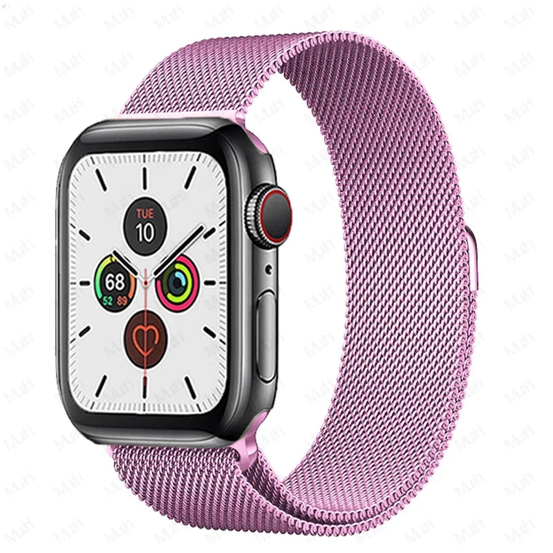 Milanese Loop for Apple Watch band 44mm 40mm 45mm 41mm 42mm 38mm 44mm band Ultra 2 49mm metal band Apple Watch Series 9 8 7 6 SE 5 4 3