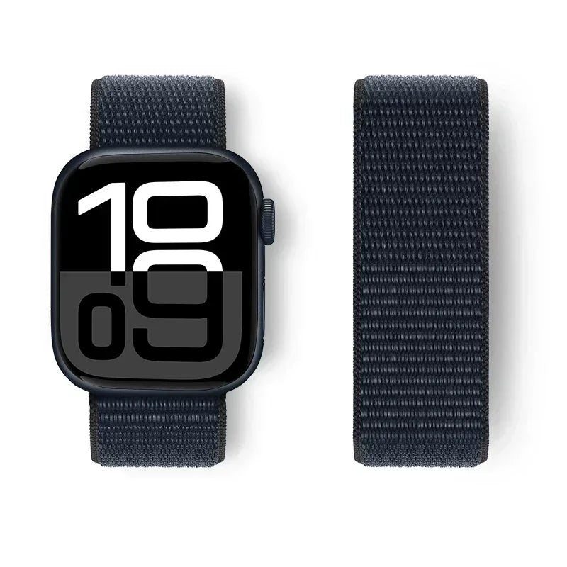 Nylon Loop For Apple Watch band 44mm 40mm 45mm 41mm 42mm 38mm 45mm sport band Apple Watch Series 9 8 7 SE 6 5 3 Ultra 2 49mm band