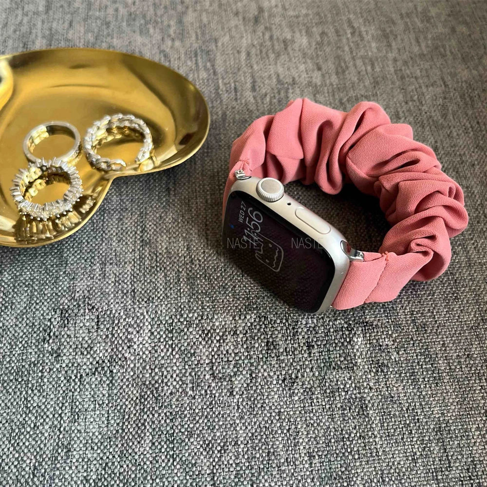 Scrunchie Strap for Samsung Galaxy Fit 3 Nylon Solo Loop Bracelet For Samsung Galaxy Fit3 SM-R390 Accessories