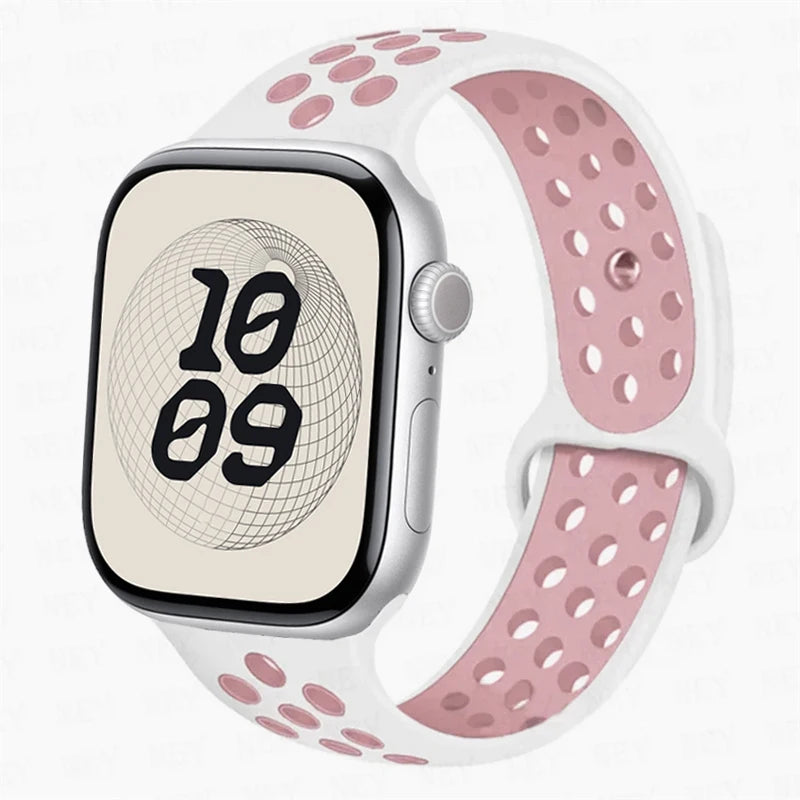 For Apple Watch 11 band S11 46mm 42mm 45mm 44mm 49mm 40mm 41mm Silicone band Sport band Apple Watch Series 10 8 7 6 5 9 SE Ultra3 2