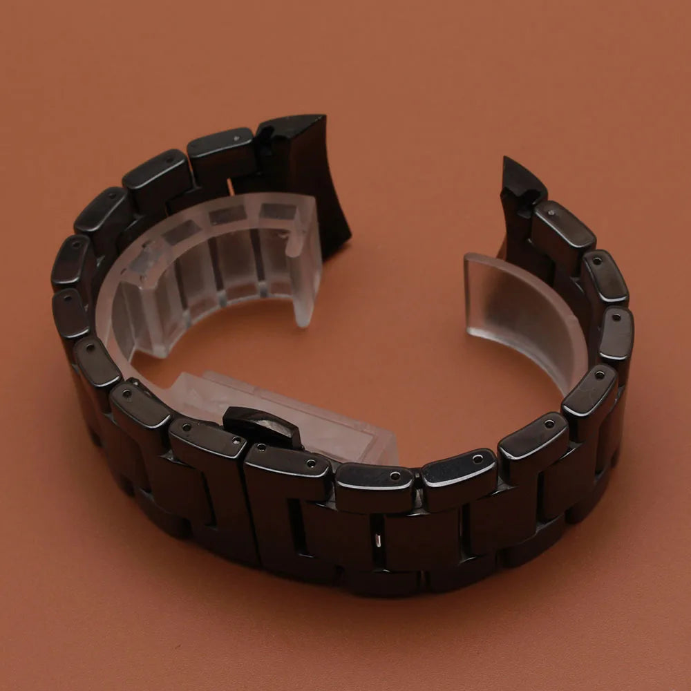 22mm Watchband Ceramic Fit Samsung Frontier Smart watch Accessories strap bracelets Polish Fashion watches band curved end solid