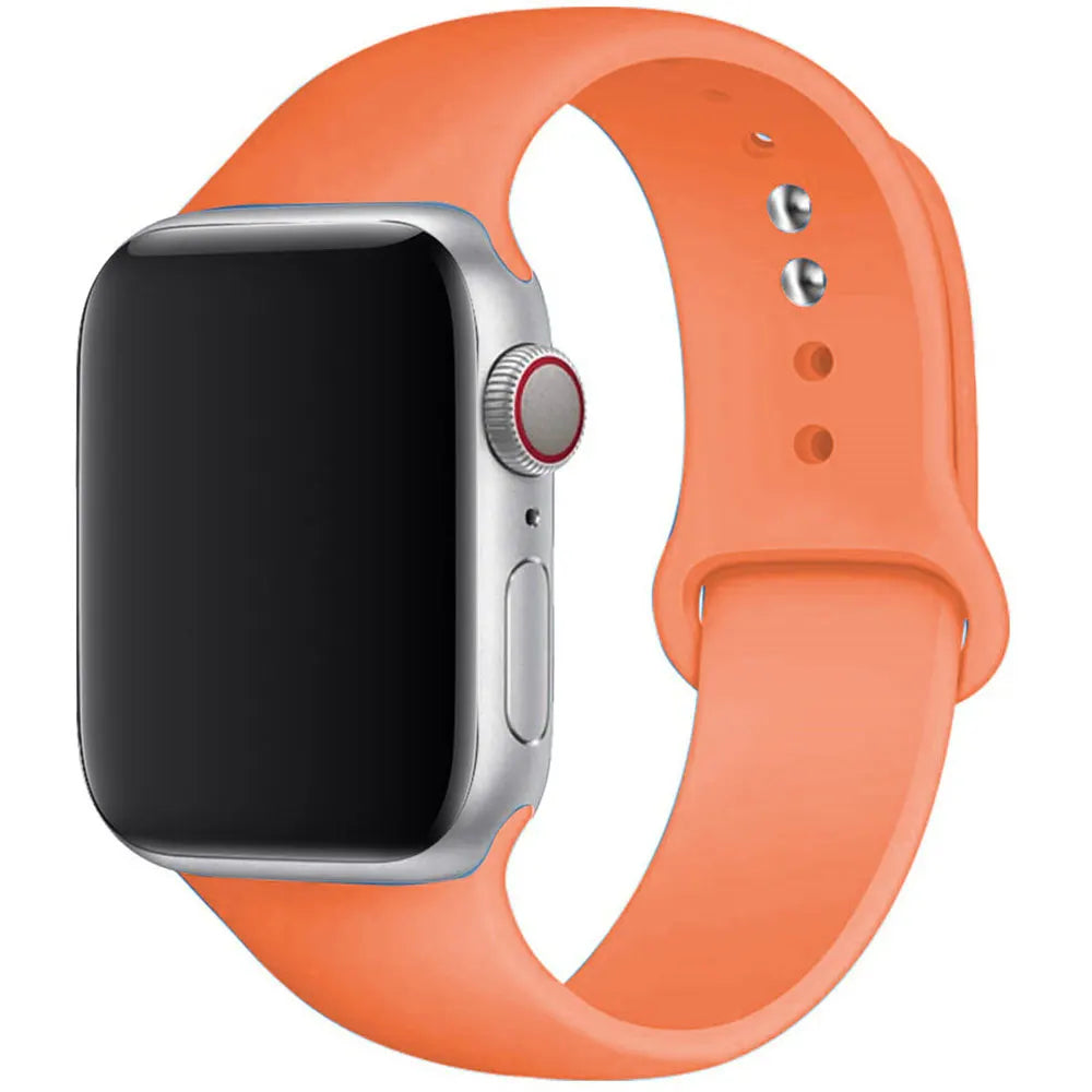 Silicone band For Apple Watch Ultra 2 49mm 44mm 45mm 40mm 49mm 41mm 38mm 42mm sport band Apple Watch Series 8 7 6 5 4 3 SE band