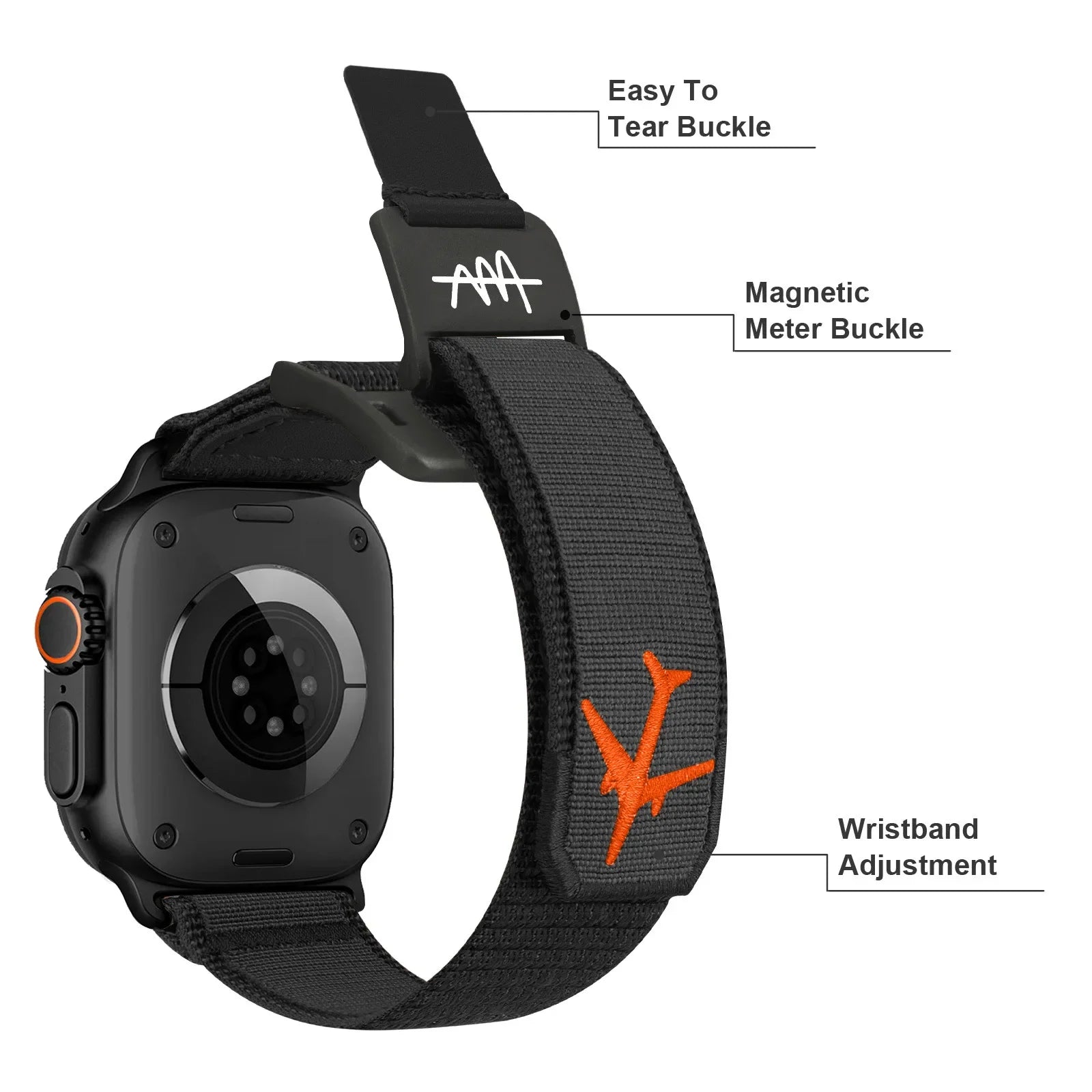 Nylon Magnetic band for Apple Watch Ultra 3 49mm 11 46mm 42mm Alpine band for Apple Watch Series 9 8 7 6 SE 45mm 40mm 44mm 41mm Bands