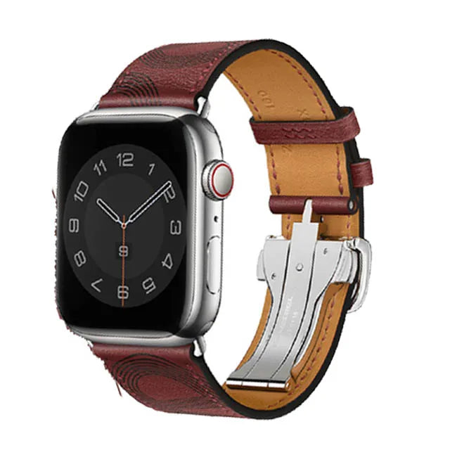 Genuine Leather band For Apple Watch Series 11 10 9 8 SE 3 band 46mm 44mm 41mm 45mm 42mm 38mm band Apple Watch Ultra 3 2 1 49mm