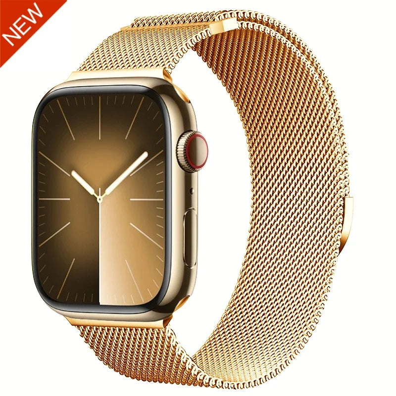 Magnetic Milanese band For Apple Watch 11 10 9 8 7 46mm 42mm 45mm 41mm Ultra 3 2 49mm band Apple Watch 6 5 4 SE3 44mm 40mm Band