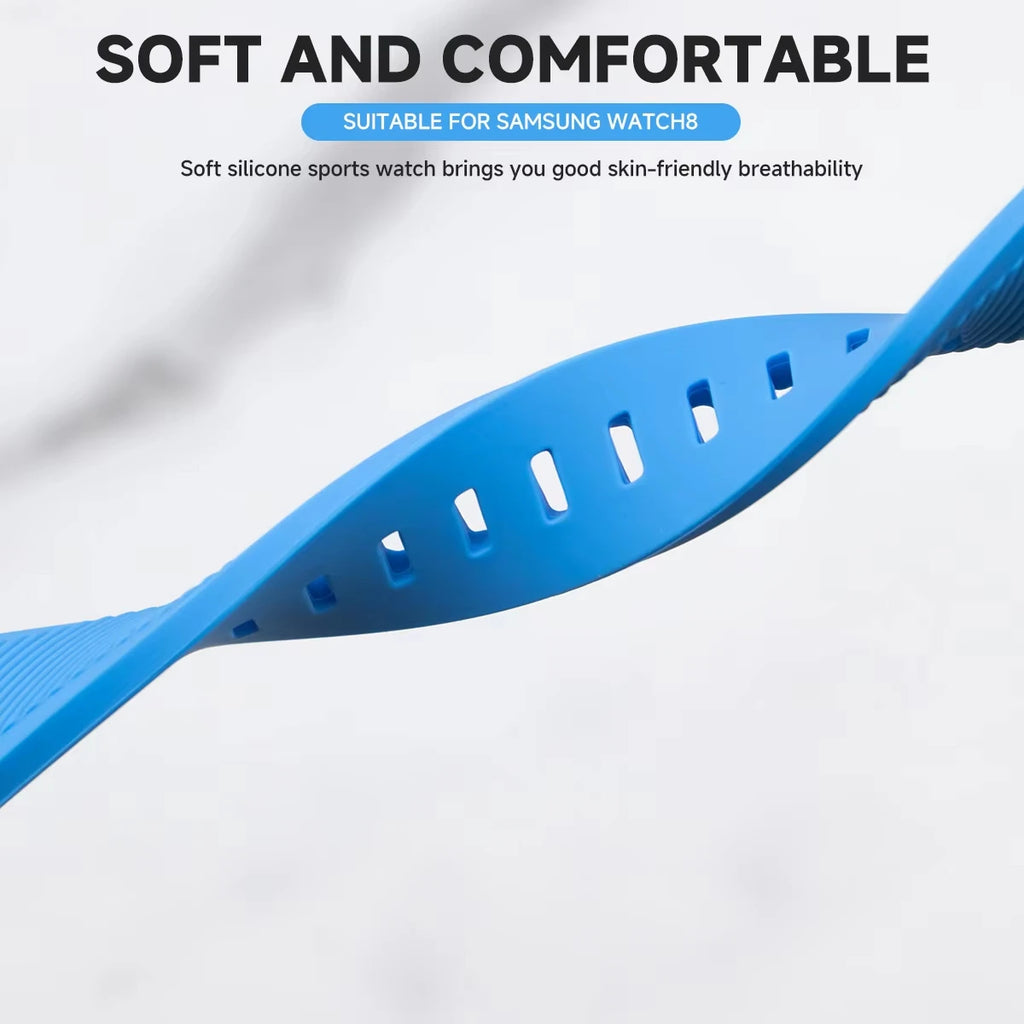 Silicone band for Galaxy watch 8/8 classic/ultra 2025 40mm 44mm 46mm Accessories sport belt brecelet correa Galaxy watch 8 strap