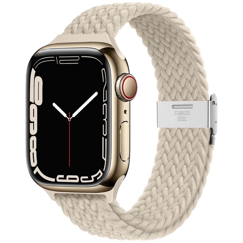 Slim Braided Solo Loop band For Apple Watch band 45mm 41mm 44mm 40mm 46mm 42mm 49mm band Apple Watch Series Ultra 2 10 9 SE 8 7
