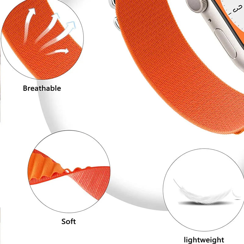 Alpine loop For Apple Watch band 44mm 49mm 45mm 40mm 41mm 42mm 38mm band correa Apple Watch Series 7 6 5 3 SE 8 Ultra 2 49mm band