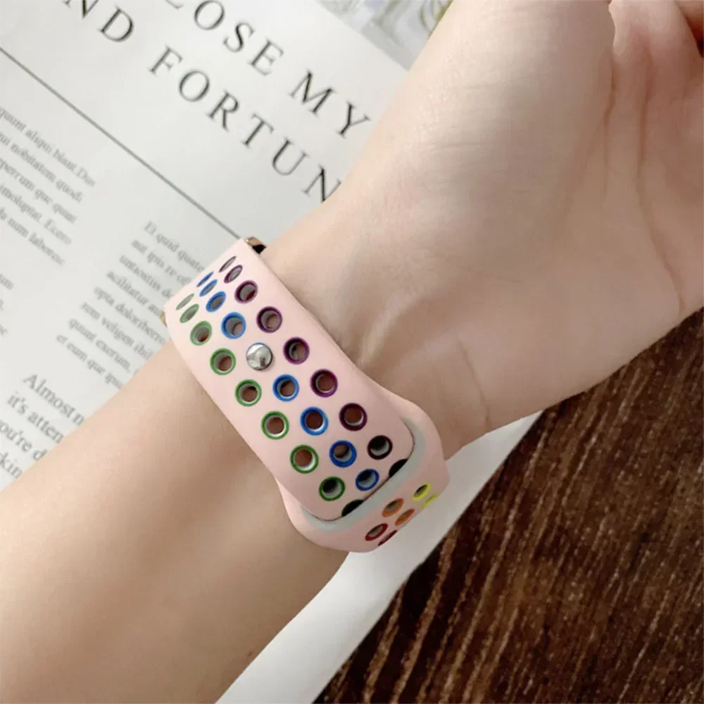 Sport band For Apple Watch Ultra 3 49mm S11 46mm 42mm 45mm 44mm 40mm 41mm band Apple Watch Series 10 8 7 6 4 5 9 SE Silicone Band