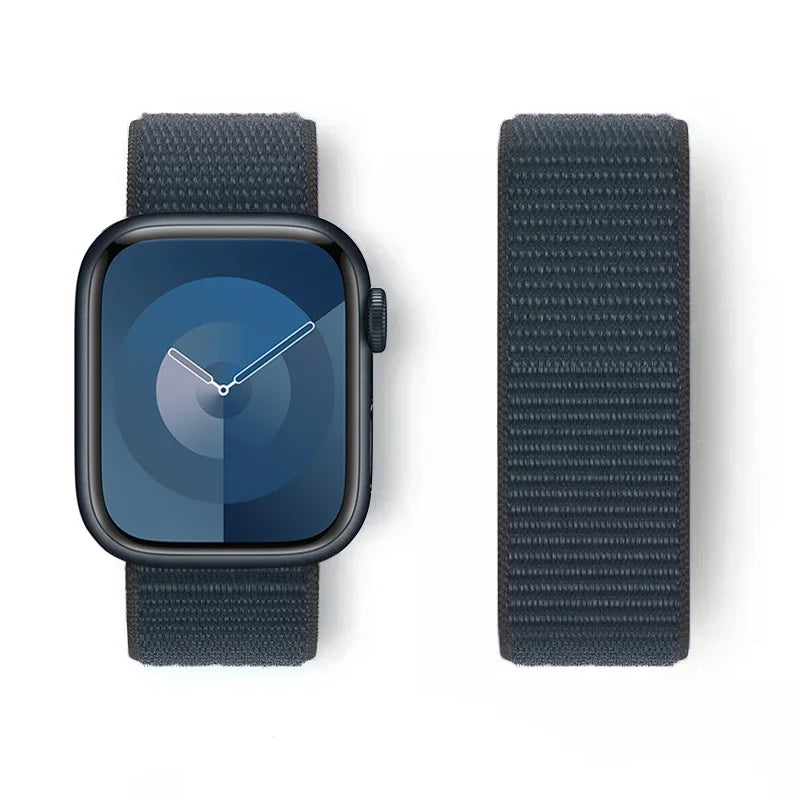 Nylon loop Correa For Apple Watch band 45mm 44mm 46mm 40mm 49mm 41mm 42mm 38mm band Apple Watch Series 6 SE 7 8 9 10 Ultra 2 bands