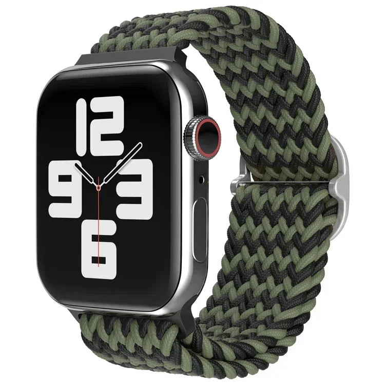 Braided Nylon band for Apple Watch band Ultra 2 49mm Series 10 46mm 42mm 44mm 40mm 41mm Adjustable band Apple Watch 9 8 7 6 SE 5 4