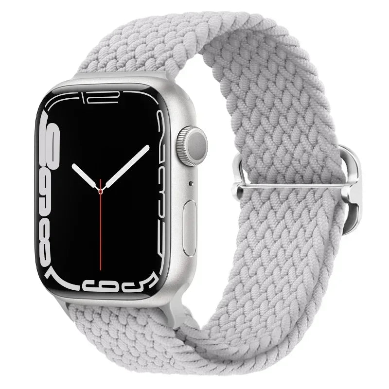 Braided Nylon band for Apple Watch band Ultra 2 49mm Series 10 46mm 42mm 44mm 40mm 41mm Adjustable band Apple Watch 9 8 7 6 SE 5 4