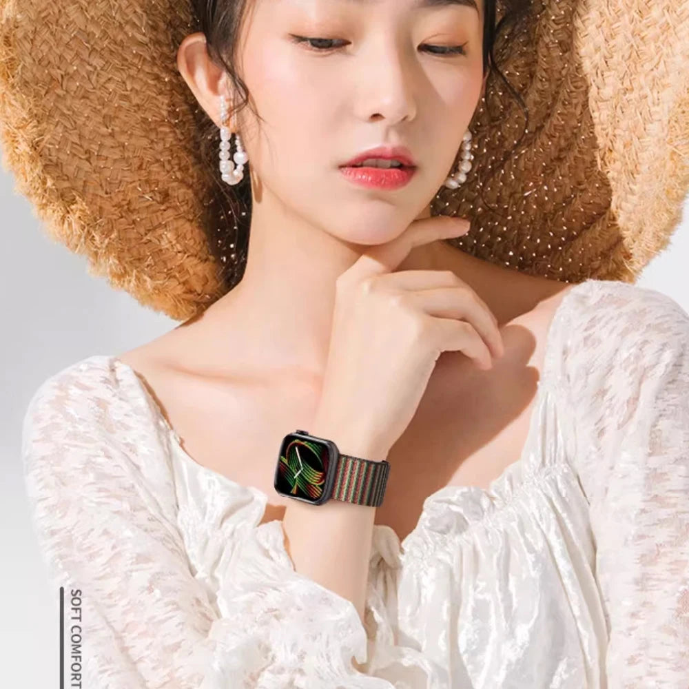 Unity Rhythm band for Apple Watch band 46mm 42mm 45mm 41mm 44mm 49mm Sport band correa Apple Watch Series 10 9 8 7 6 5 SE Ultra 2