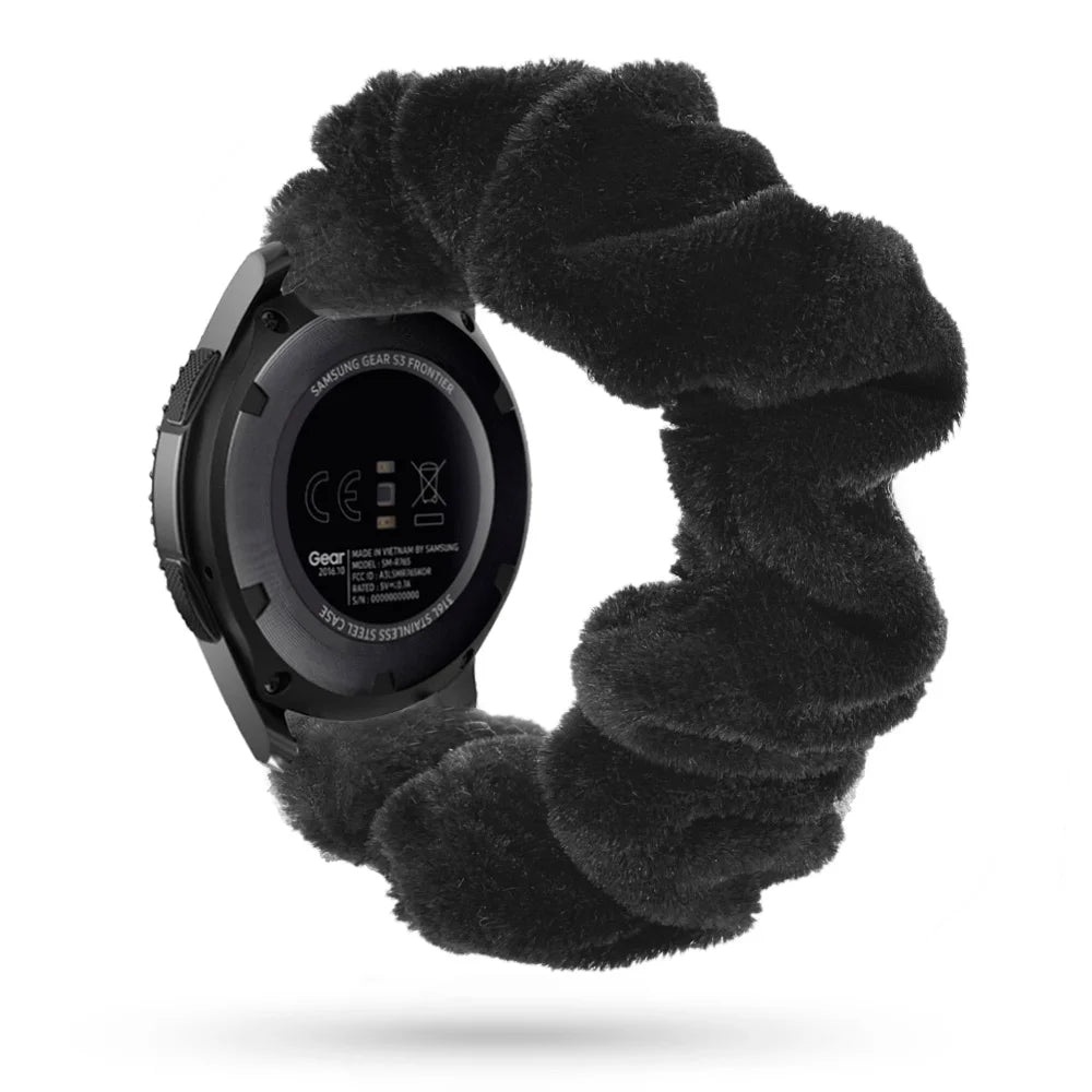 Scrunchie Strap For Samsung Galaxy watch 4/active 2/3/46mm/42mm/Gear S3 20mm/22mm bracelet Amazfit Bip Huawei watch GT/2/3 strap