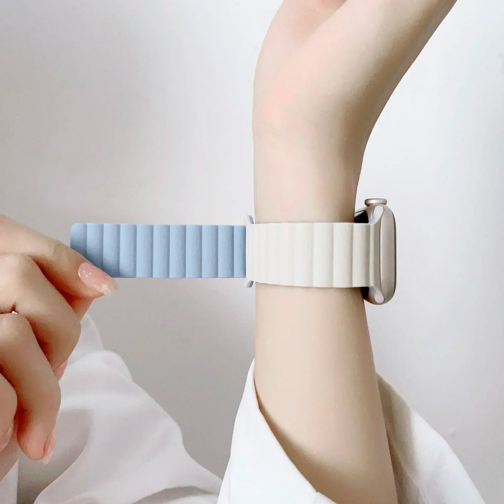 Magnetic band For Apple Watch band 45mm 38mm 49mm 40mm 42mm 41mm Silicone Sport band Apple Watch Series Ultra 10 9 6 5 7 8 SE 44mm