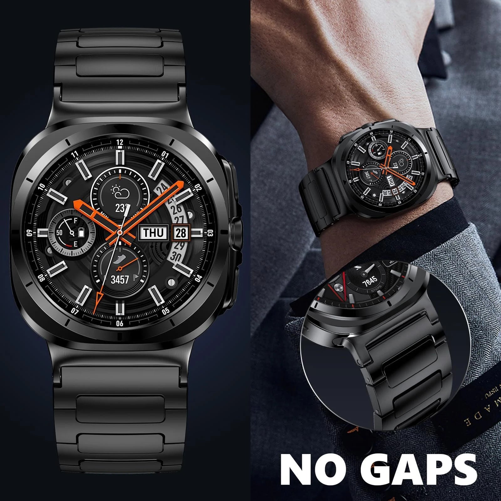 Luxury Metal Strap For Samsung Galaxy Watch Ultra 2025 Stainless Steel Band Correa Bracelet Samsung Galaxy Ultra 47mm Watchband