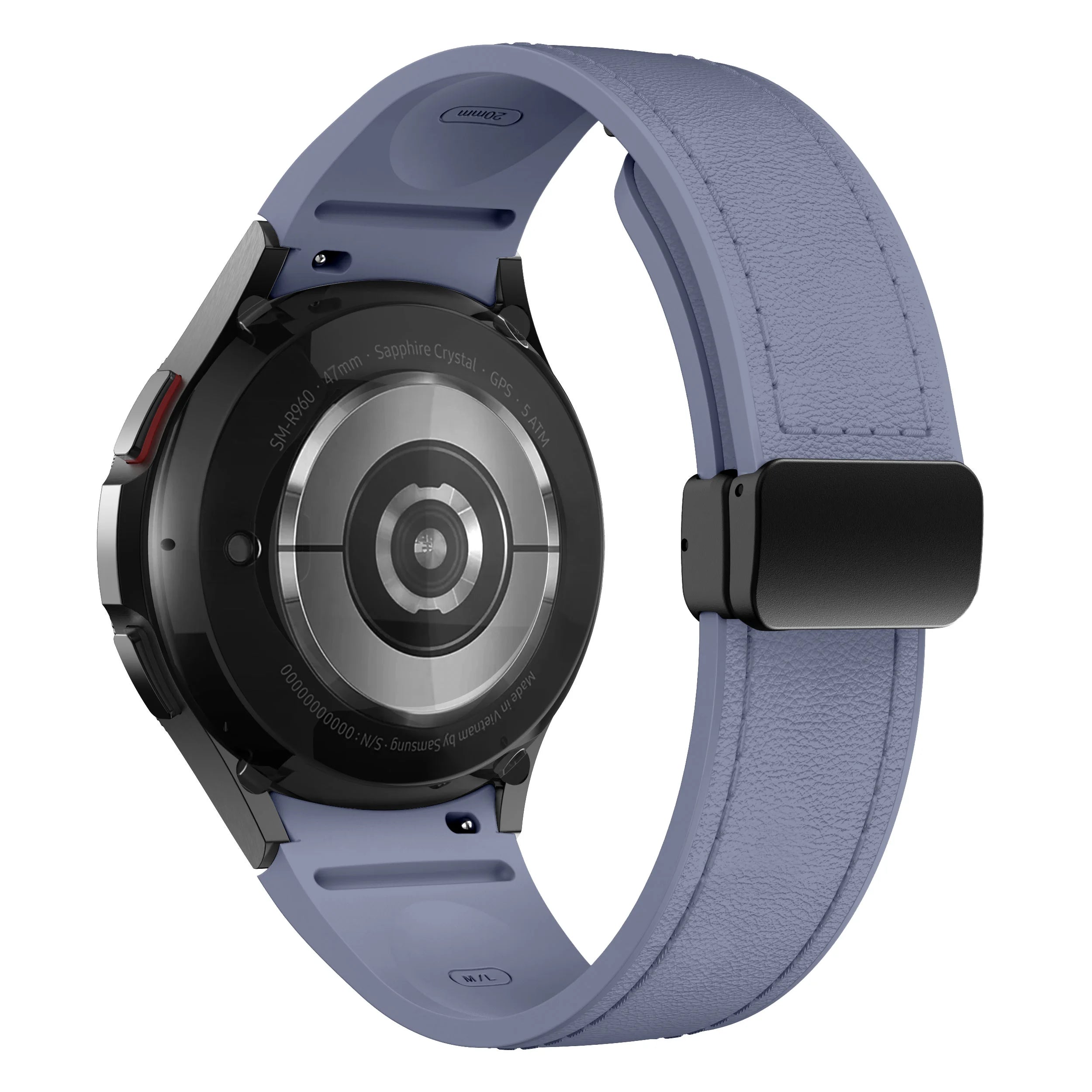 Genuine Leather+silicone Strap for Samsung Galaxy Watch 6 5 7 44mm 40mm 20 Bracelet Galaxy Watch 6 4 Classic 47mm 46mm 43mm 42mm