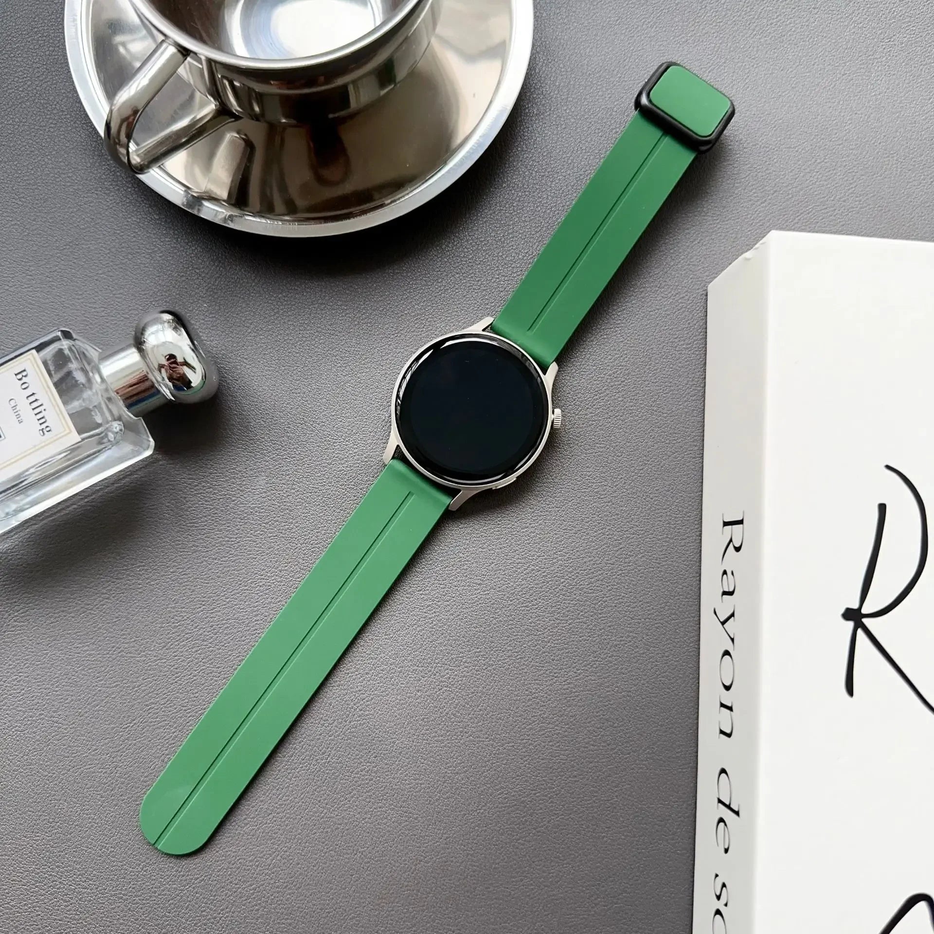 20mm 22mm Magnetic Strap for Samsung Galaxy Watch 6 5 4 5Pro 6 4 Classic 43 47mm Silicone Bracelet for Huawei Watch GT4 4Pro GT3