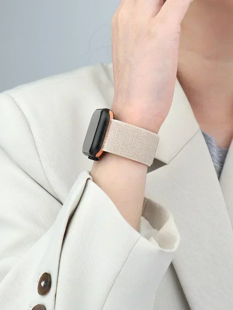 Nylon Loop For Apple Watch band 44mm 40mm 45mm 41mm 42mm 38mm 45mm sport band Apple Watch Series 9 8 7 SE 6 5 3 Ultra 2 49mm band