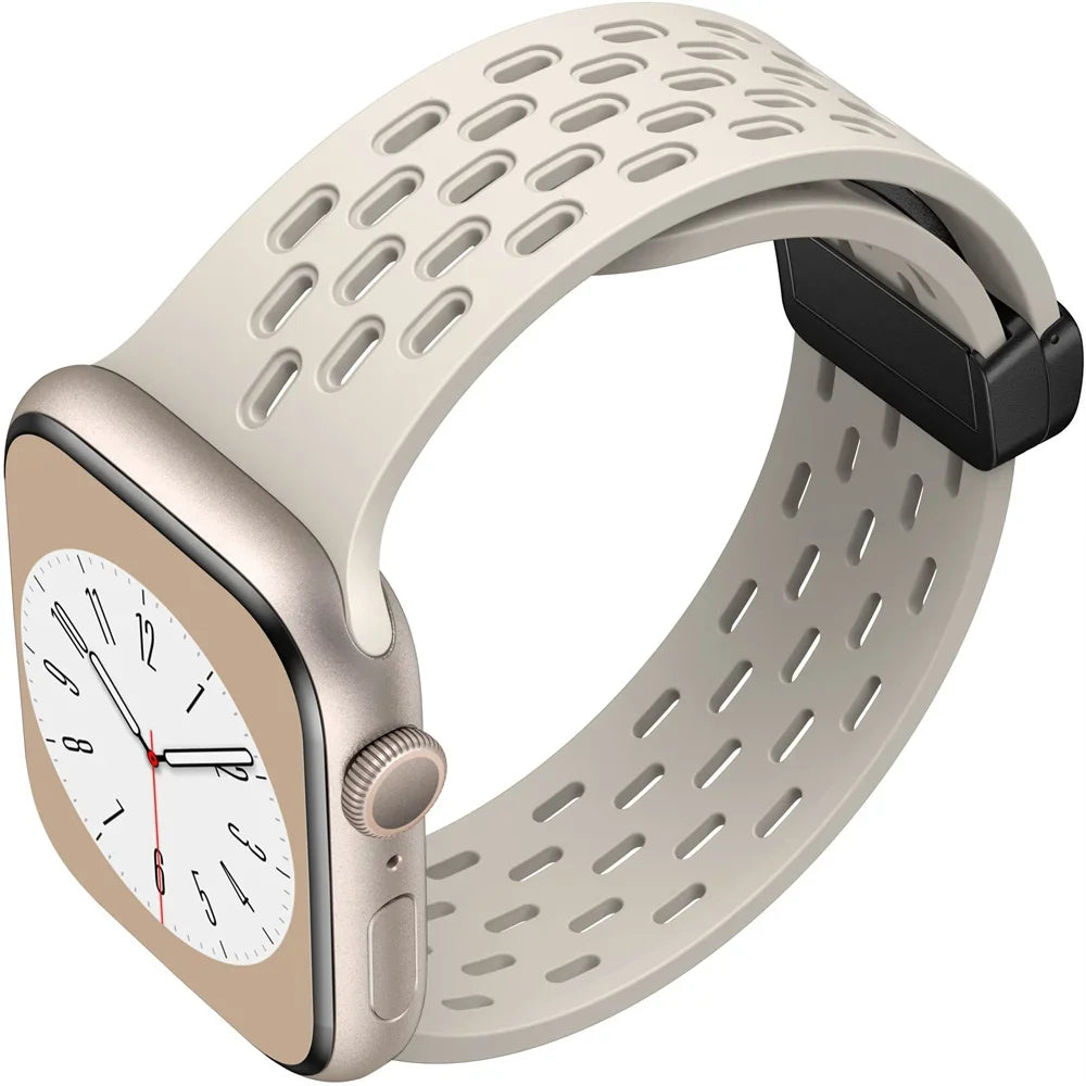 Magnetic band For Apple Watch Ultra 2 band 49mm 44mm 45mm 40mm 41mm 42mm 46mm 45mm Silicone band Apple Watch Series 10 9 7 8 SE 6 5