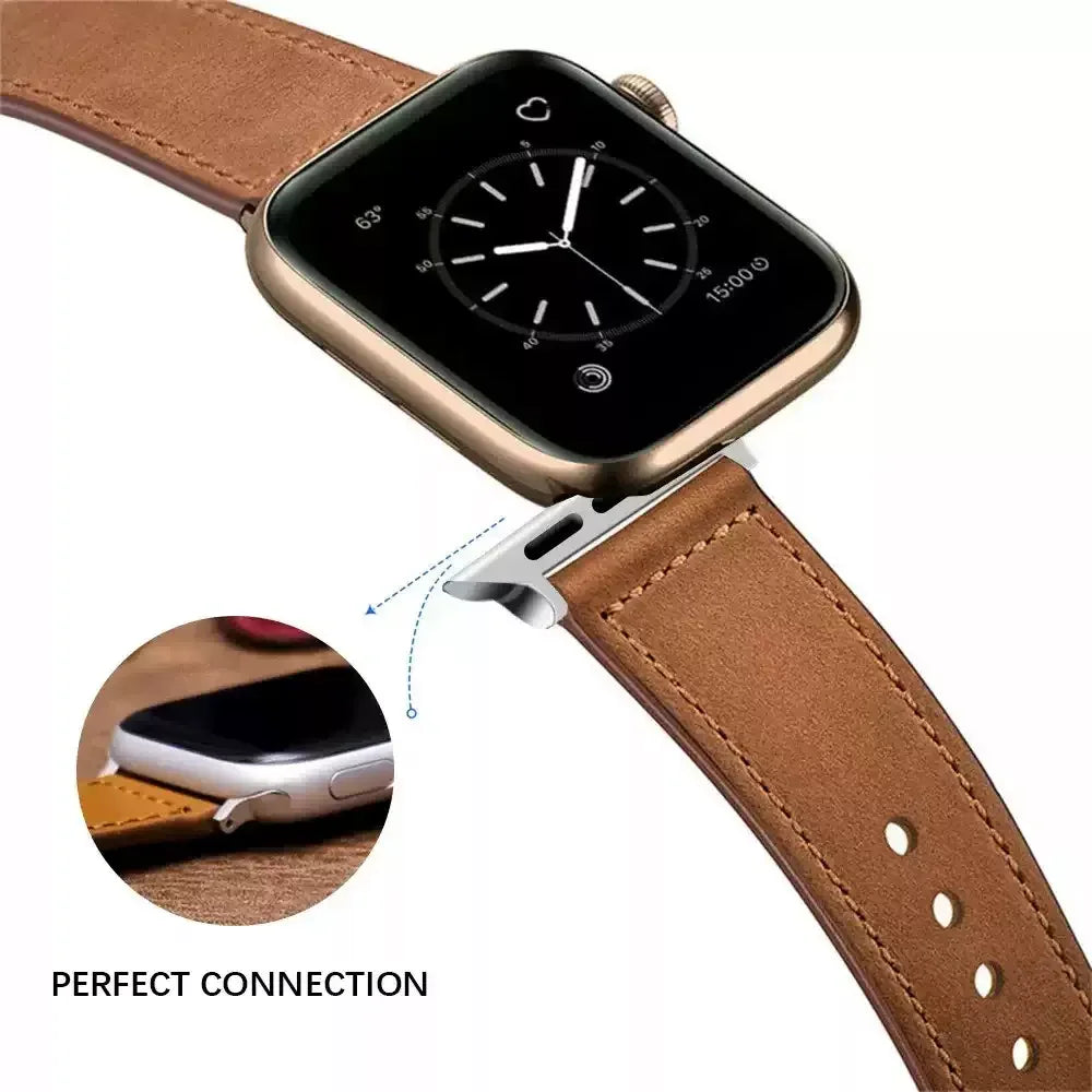 Leather band For Apple Watch 10 band 46mm 42mm 44mm 45mm 49mm 41mm 40mm correa band Apple Watch Series 8 9 3 4 5 6 SE 7 Ultra 2
