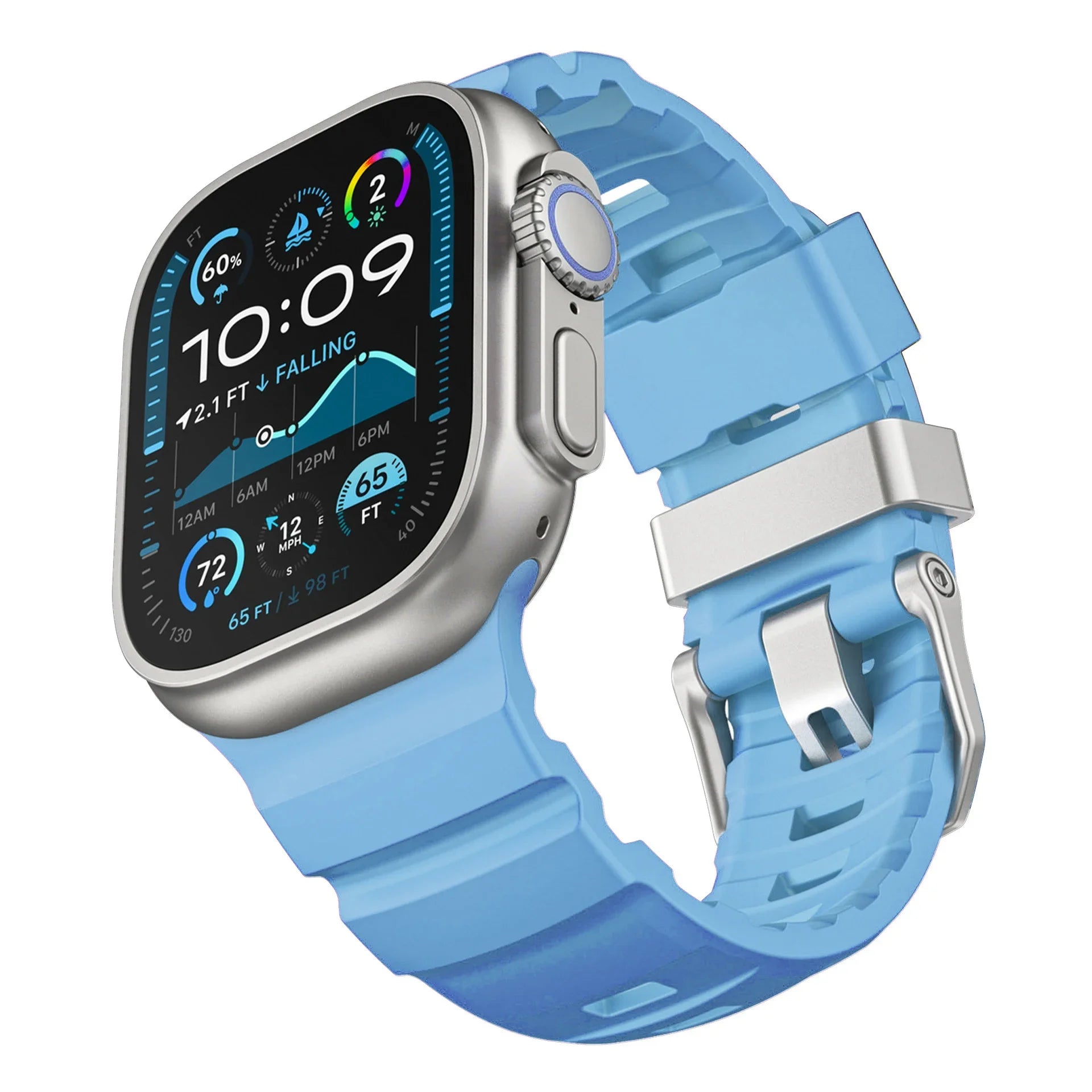 Fluorescence band for Apple Watch band 49mm 46mm 45mm 44mm 42mm Sport Silicone band For Apple Watch Ultra 2 Series 10 9 8 7 6 SE