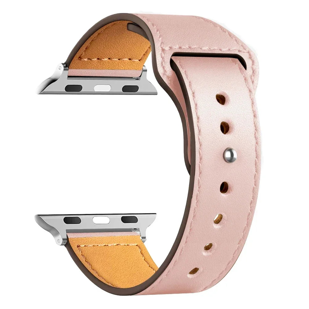 Leather band For Apple Watch band Ultra 49mm 46mm 44mm 40mm 38mm 42mm sport band Apple Watch Series 10 9 8 7 3 5 6 SE 41mm 45mm