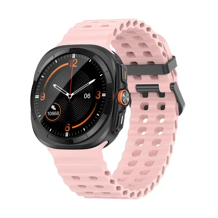 Marine Band For Samsung Galaxy Watch ultra 2025/7 ultra Accessories Two color Sport silicone Bracelet Galaxy Watch ultra Straps