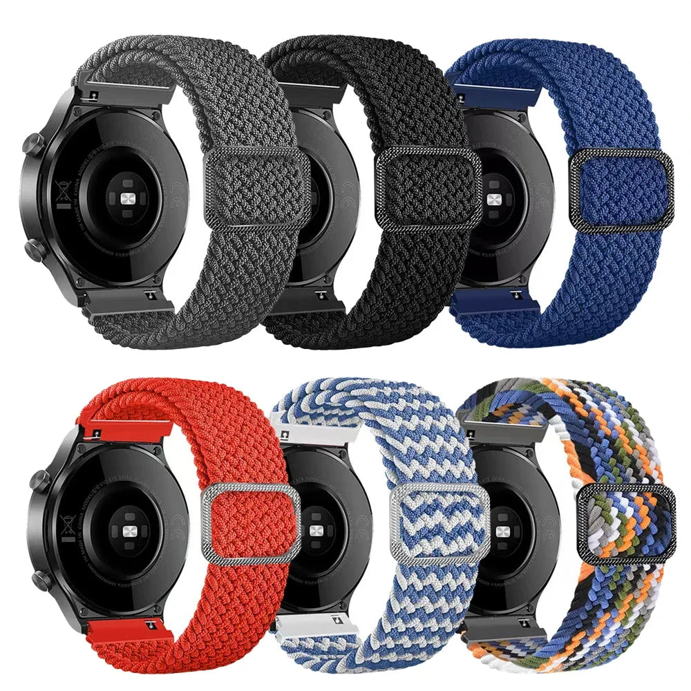 20mm 22mm Parachute Straps For Galaxy Watch Band 7/FE/6/5/pro/4/Classic/active 2/Gear s3 correa Bracelet Huawei watch GT 5 4 3 2