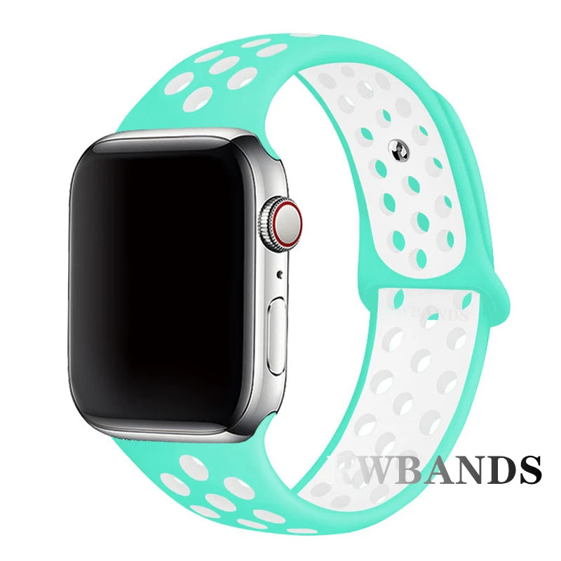 Sport band for Apple Watch band 46mm 44mm 40mm 42mm 38mm 41mm 45mm Breathable band Apple Watch Series 10 9 8 7 6 SE 5 3 Ultra 2 49mm