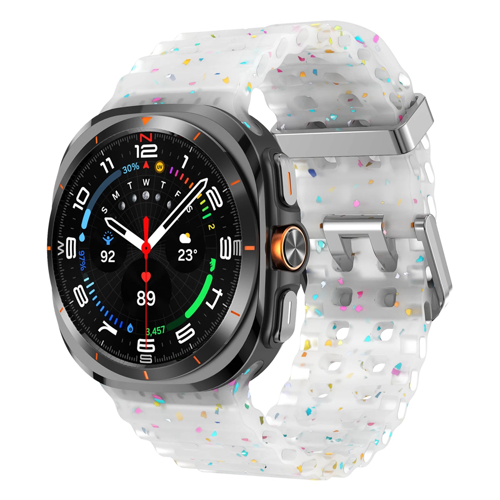 Luminous Strap for Samsung Galaxy Watch 7 Ultra 47mm Smart Watchband Silicone Bracelet for Galaxy Watch 7 Ultra Men Women Correa