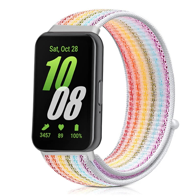 Sport Nylon Loop for Samsung Galaxy Fit 3 strap Accessories Breathable Adjustable Replacement correa bracelet galaxy fit3 band