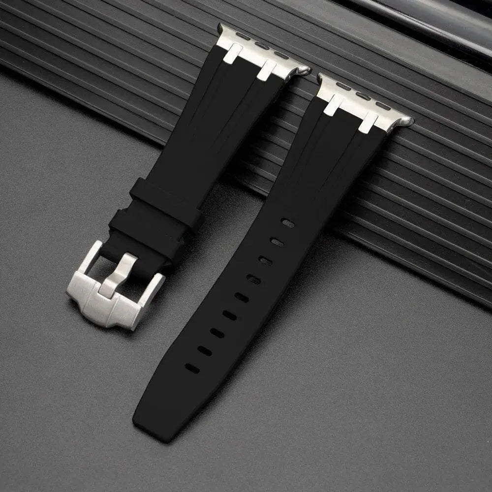 Silicone For Apple Watch Ultra 49mm sport Rubber band For Apple Watch 9 8 7 6 5 4 SE 3 2 1 42mm 44mm 45mm 41mm 40mm 38mm band